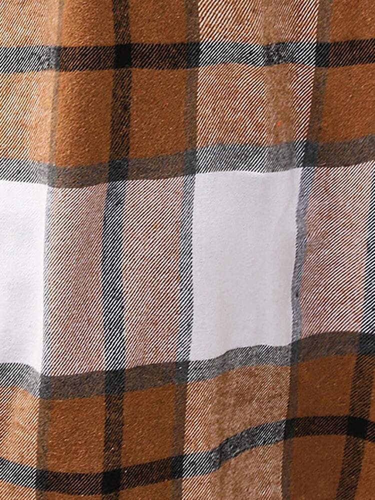 Women's Plaid Hooded Woolen Jacket Fall Cloth For Women