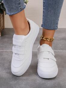 Nuove sneaker sportive casual e confortevoli da donna, adatte a ogni occasione, con chiusura a strappo, per l'autunno/inverno