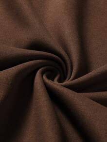 Manfinity Homme 男式加大码圆领运动衫套装 - 咖啡棕 - 查看 4