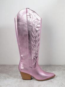 SHUZIA Ladies' Knee-high Boots - Pink - View 3