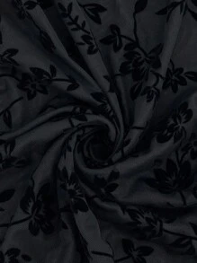 SHEIN Unity 女款花卉印花生菜邊插肩袖洋裝