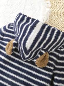 男童条纹开衫 - 藍色 - 查看 7