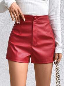 Firerie Women's Pu Shorts