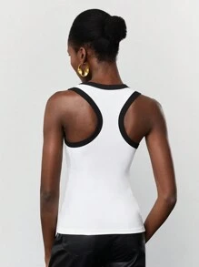Maija Letter Patched Edge Detail Tank Top