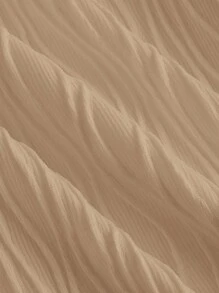 SHEIN MOD 女士紋理面料細肩帶連身裙 - 棕色 - 查看 4