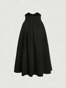 SHEIN MOD Button Decorated High Waist A-line Skirt