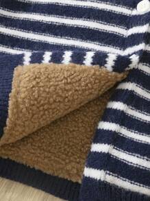 男童条纹开衫 - 藍色 - 查看 8