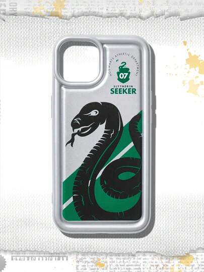Harry Potter | ROMWE Metal Painted Snake Print Phone Case
