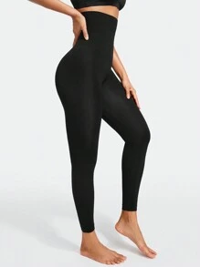 SHEIN Shape Pantalones De Cintura Alta Para Mujer Que Controlan El Abdomen Y Adelgazan