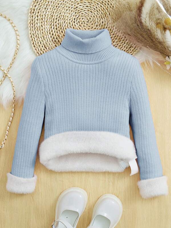 Pull Col Roulé Unisex Enfant - Jersey Doux Couleur Unie, Manches Longues, Taille 80 à 160 - Parfait Pour L'École Et Les Sorties - 5