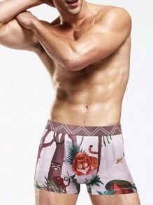 Men's Cartoon Printed Boxer Briefs