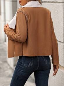 SHEIN Frenchy 夾克 - 棕色 - 查看 2