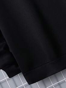 Nam Áo nỉ Với Slogan & Teddy In Gấu - màu đen - Xem 5