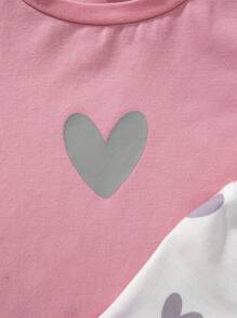 青少女休閒針織短袖裙套裝,適合運動和街頭穿搭,多款可選 - 彩色 - 查看 5