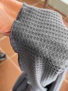 SHEIN MOD Knitted Texture One-Shoulder Women's Top - White - View 6