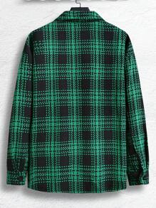 Manfinity Homme Men's Plaid Shirt-Style Jacket - Multicolor - View 2