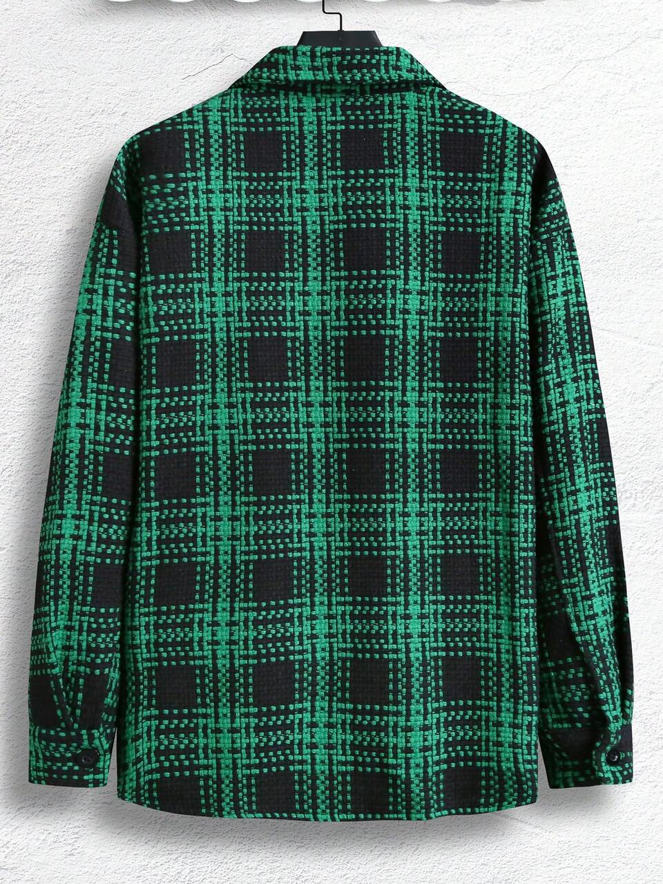 Men's Plaid Shirt-Style Jacket