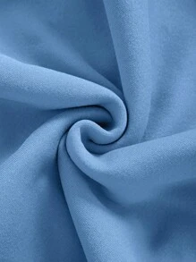 Áo nỉ trùm đầu in chữ nhiệt đới thường ngày cho nam, mùa thu/đông - Màu xanh nhạt - Xem 4