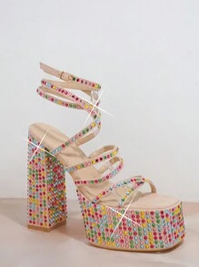 SHUZIA Women's High Heel Sandals - Apricot - View 2