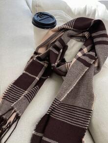 DAZY Khối màu Đúng mốt Của phụ nữ Khăn quàng cổ - Nhiều màu - Xem 3