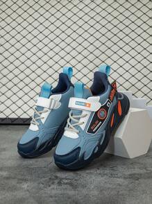 秋冬儿童学生系带校园风格皮革运动鞋，易于穿脱，色彩鲜艳 - 彩色 - 查看 7