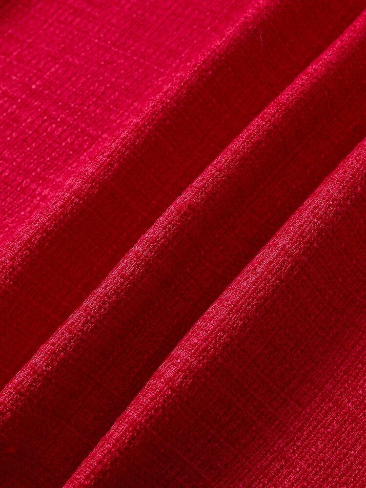 Christmas Woolen Coat With Fur Collar And Cape Design Fall Cloth For Women