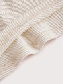 SHEIN EZwear 2入組女士立領針織肋紋長袖連衣裙 - 彩色 - 查看 8