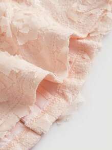 SHEIN MOD 女士提花前扣色塊翻領上衣 - 彩色 - 查看 4