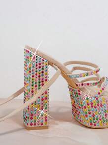 SHUZIA Women's High Heel Sandals - Apricot - View 3