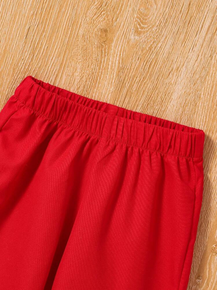 Young Boy 2pcs/Set Casual Comfortable Breathable & Cool Color Block Chinese Style Hanfu Outfit With Stylish Buckle Design, Suitable For Summer