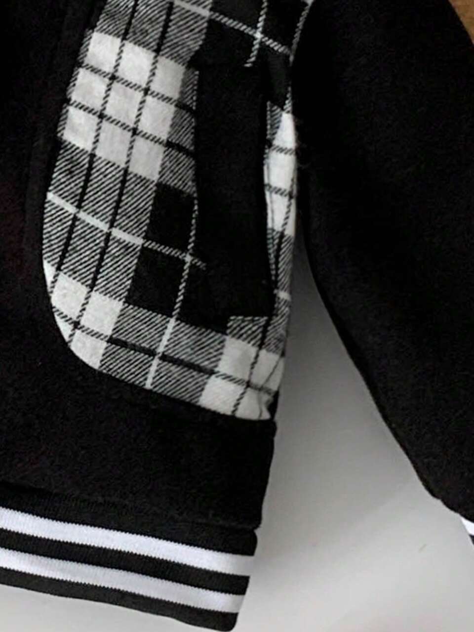 Baby Boys' Patchwork Plaid Warm & Stylish Jacket For Autumn And Winter