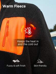 In My Nature 男士戶外保暖絨毛外套 - 黑色 - 查看 3