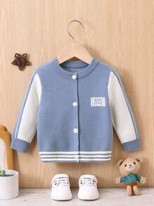 Baby Boys' Letter Pattern Cardigan