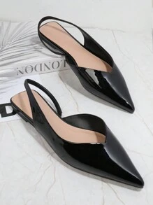 Women's Flat Shoes - Black - View 3