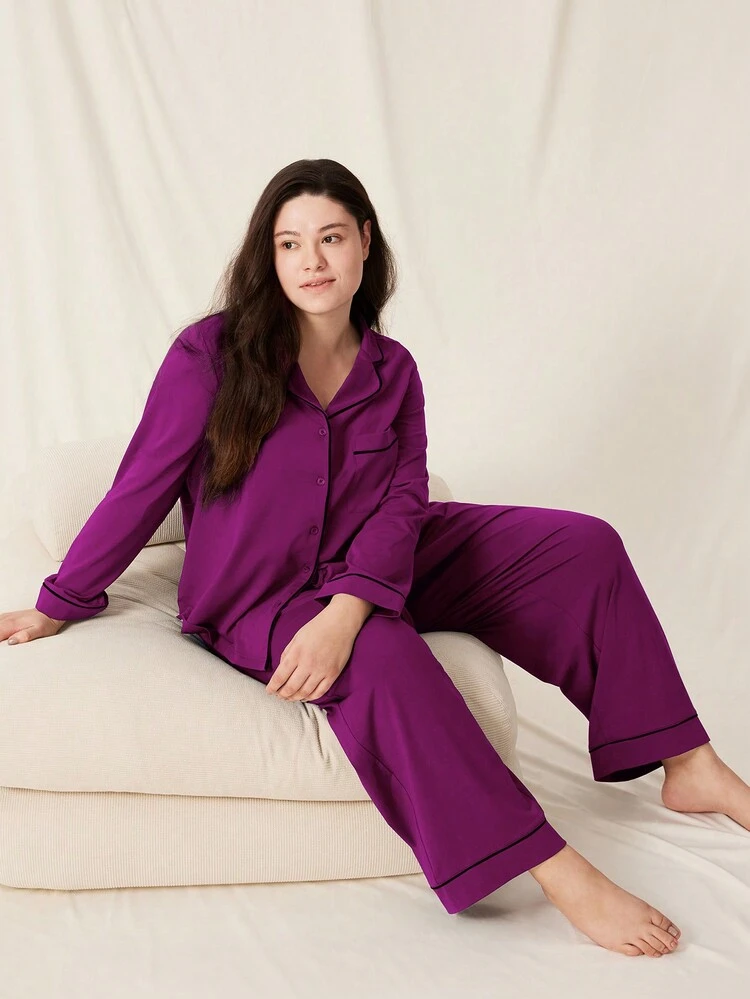 Plus Modal Pajama Lounge Set