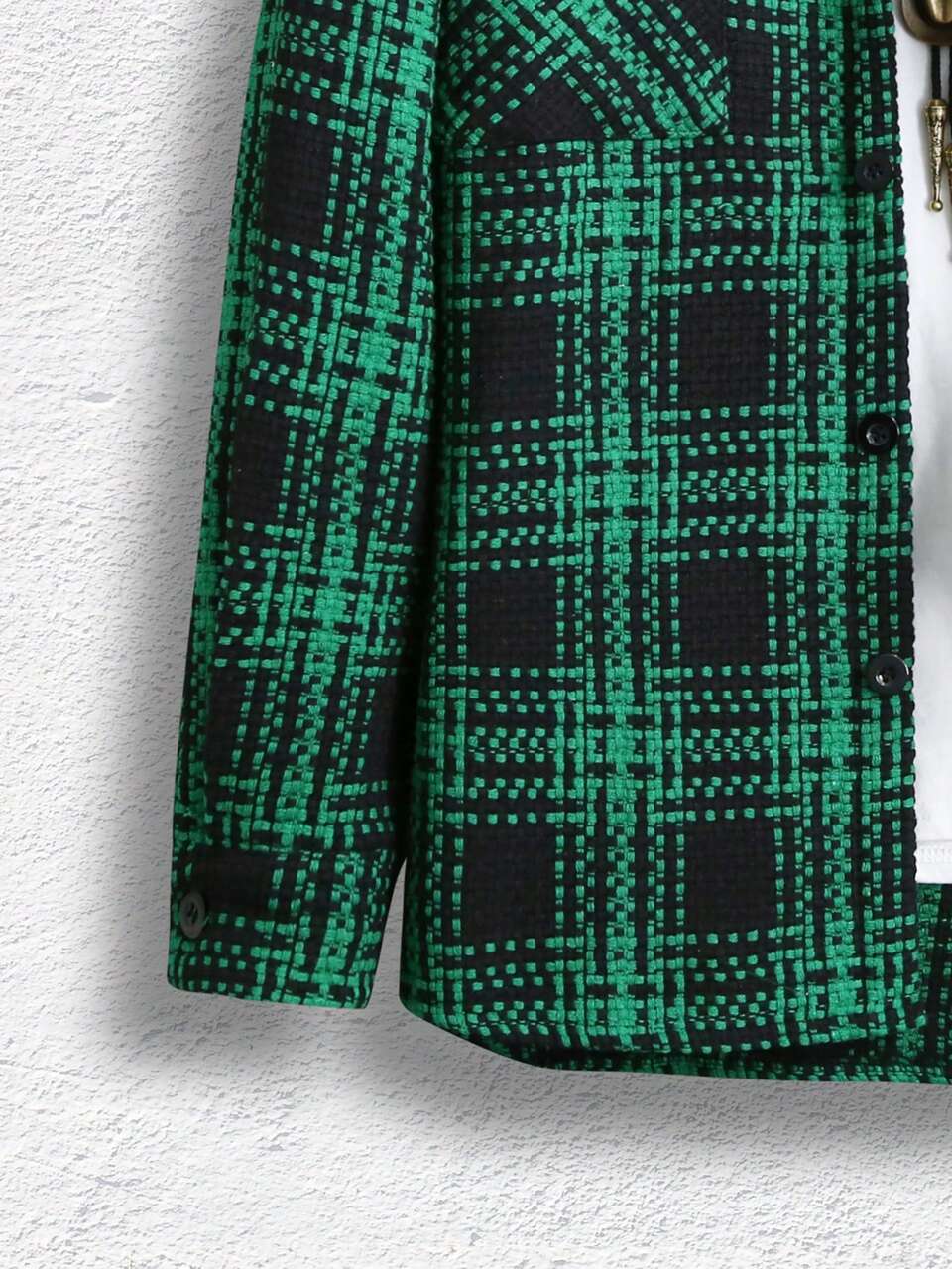 Men's Plaid Shirt-Style Jacket
