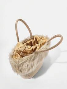 SHEIN VCAY 女款手提包 - 米色 - 查看 3