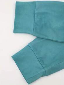 SHEIN LUNE Landscape Print Raglan Sleeve Sweatshirt - Multicolor - View 4