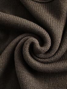 PUNK 女士毛衣 - 咖啡棕 - 查看 3