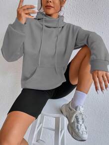 Flirla Women's Drawstring Hoodie,Long Sleeve Tops Graduation,Back To School,Graduation,Teacher For Women,Back To School Pullover Fall Sweatshirt - Grey - View 6