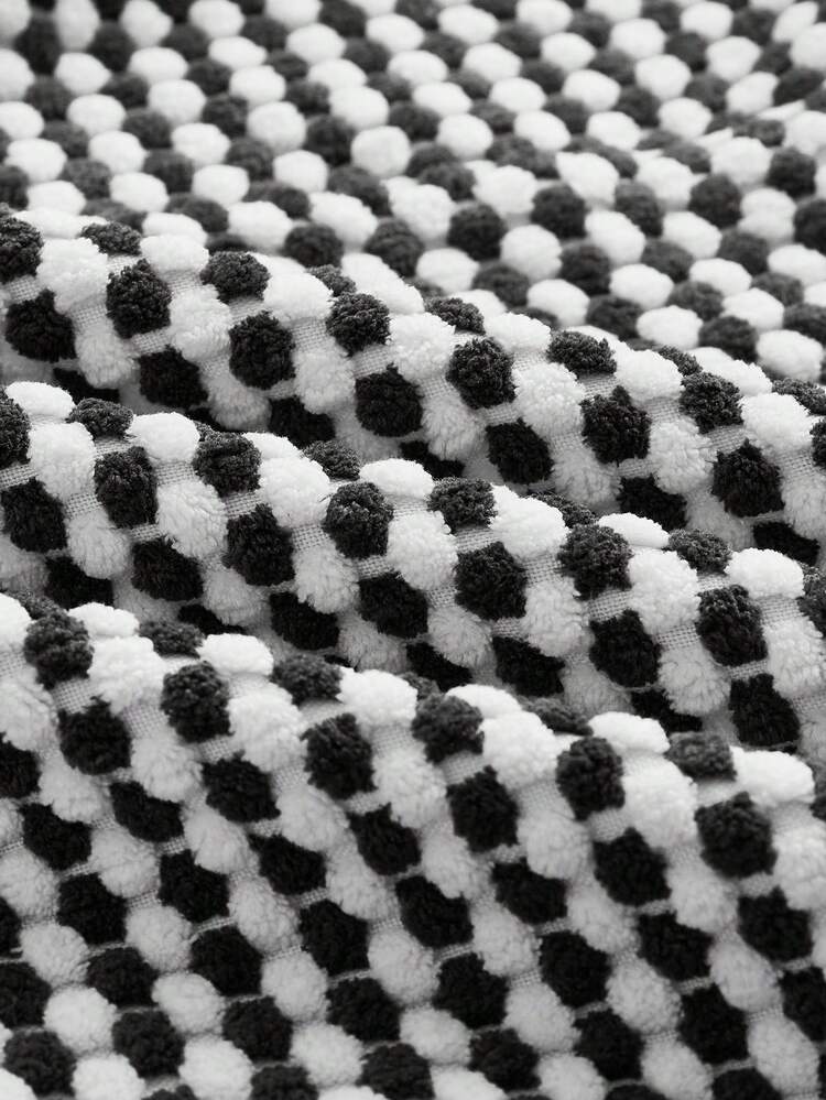 Women's Plaid Shawl Collar Color Block Quilted Jacket With Patch Pockets