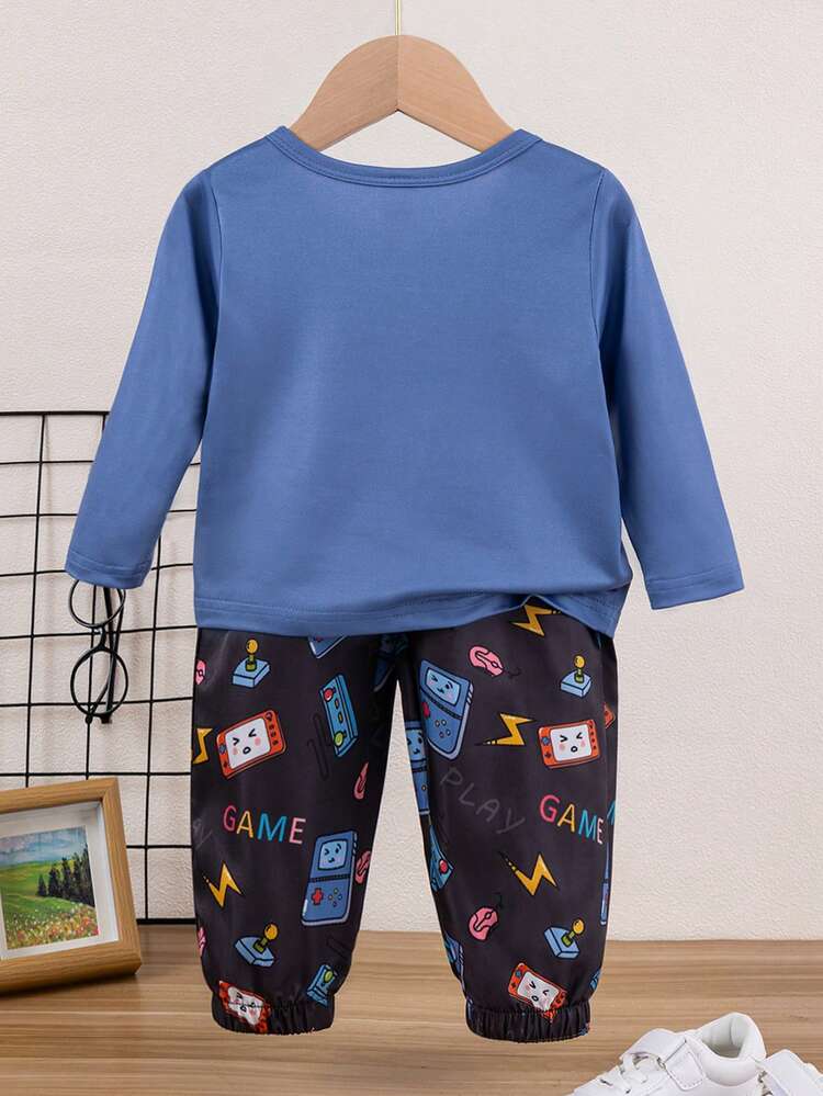 Fashionable And Personalized Printed Multiple Pieces Clothing Set For Baby Boys