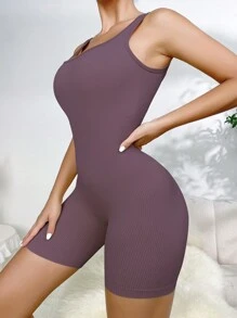 Faja Completa Con Detalles Sin Costuras Para Mujer - Púrpura malva - Ver 6