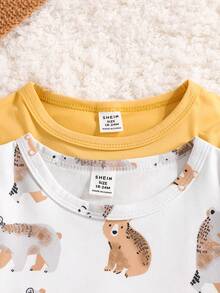 4pcs Baby Boys' Cartoon Printed Bedding Set - Multicolor - View 4