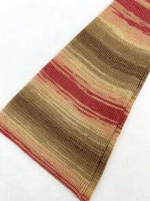 Sweetra Sọc Off Shoulder Tay áo dài Áo len - trái cam - Xem 6