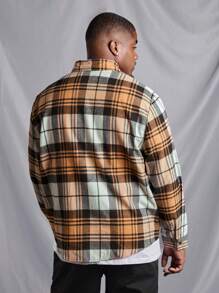 Manfinity Homme Chemise À Carreaux À Manches Longues Et Grande Taille Pour Homme - Multicolore - Voir 2