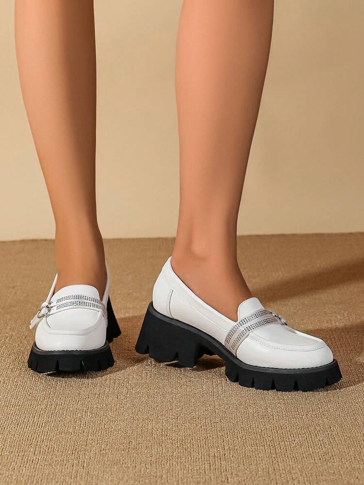 Fashionable & Comfortable Thick Sole Loafers