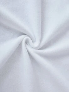 SHEIN Tween Girl Star Print Drop Shoulder Sweatshirt - White - View 6