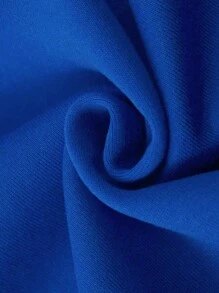 Manfinity Hypemode Nam Kích thước lớn Mô hình gấu trúc Thả vai Áo nỉ - Màu xanh lam - Xem 3