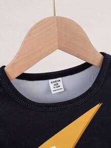 寶寶男孩時尚個性化印花多件套裝 - 彩色 - 查看 3